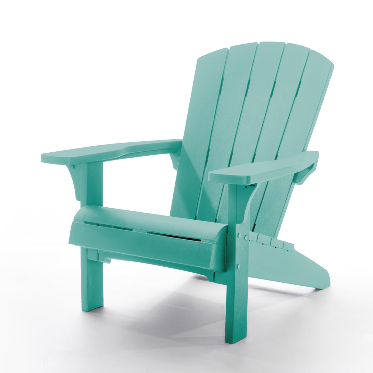 Keter Troy Adirondack Garden Chair – Graphite | Outdoor Wood-Effect Chair | Weatherproof, Durable & Maintenance-Free | Comfortable Deep Seat | Lightweight, Easy Assembly | 160kg Load Capacity
