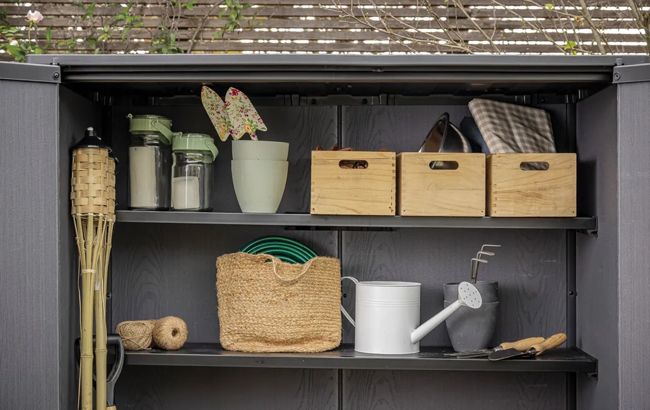 Signature High Store Storage Cabinet - Ashwood Brown