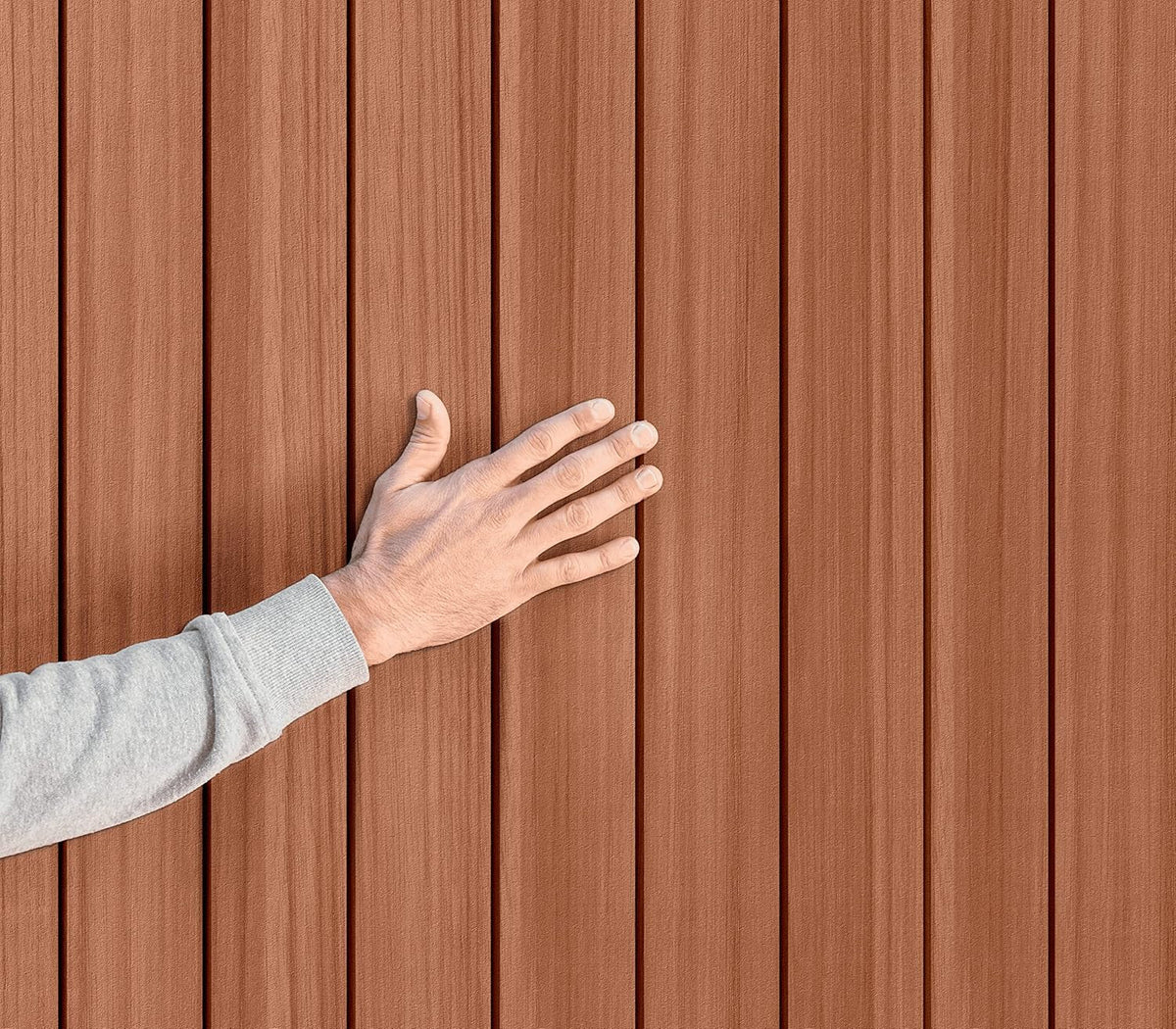 Darwin 4X6 Garden Shed with Natural Wood-Look | Evotech Composite, Weather-Resistant