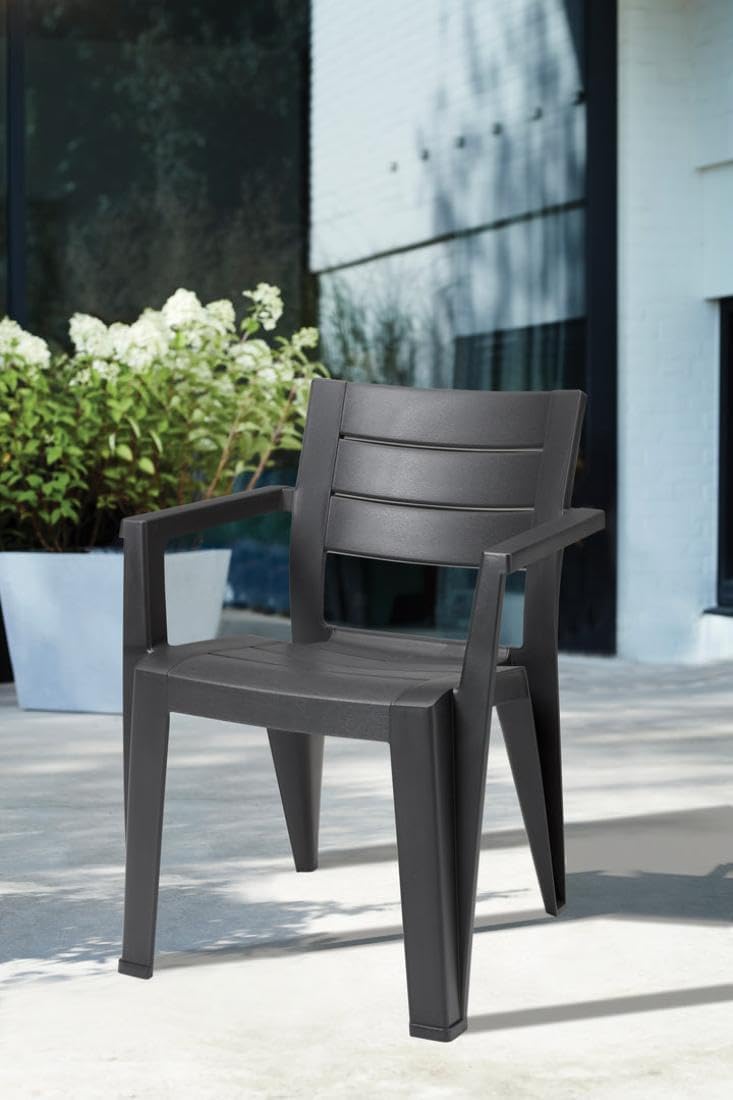 Keter 246188 Julie – Outdoor Garden Chair, Grey