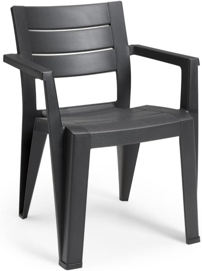 Keter 246188 Julie – Outdoor Garden Chair, Grey