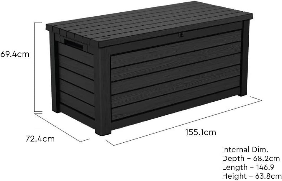 Keter 625L Rockwood XL - Anthracite