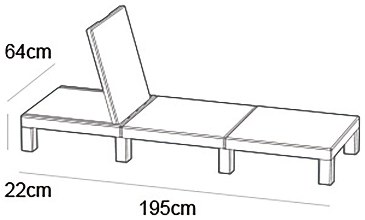 Keter Daytona Rattan Sun Lounger Brown Genuine Replacement Spare Parts