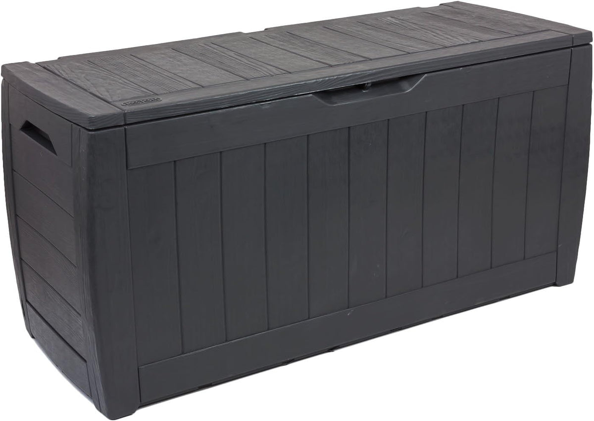 Keter Chalet-Jardin 12 Hollywood Garden Storage Chest Charcoal Grey 270 L