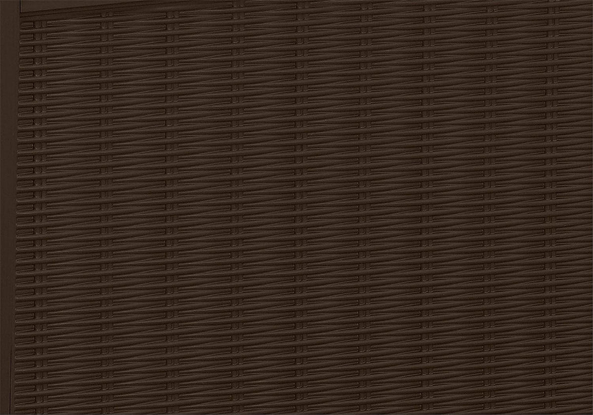 Keter Borneo 416L Outdoor 60% recycled Garden Furniture Storage Box Brown Rattan Effect | Fade Free | All Weather Resistant | Safe and Secure | Zero Maintenance | 2 year Warranty
