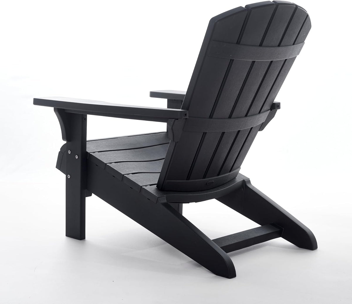 Keter Troy Adirondack Garden Chair – Graphite | Outdoor Wood-Effect Chair | Weatherproof, Durable & Maintenance-Free | Comfortable Deep Seat | Lightweight, Easy Assembly | 160kg Load Capacity