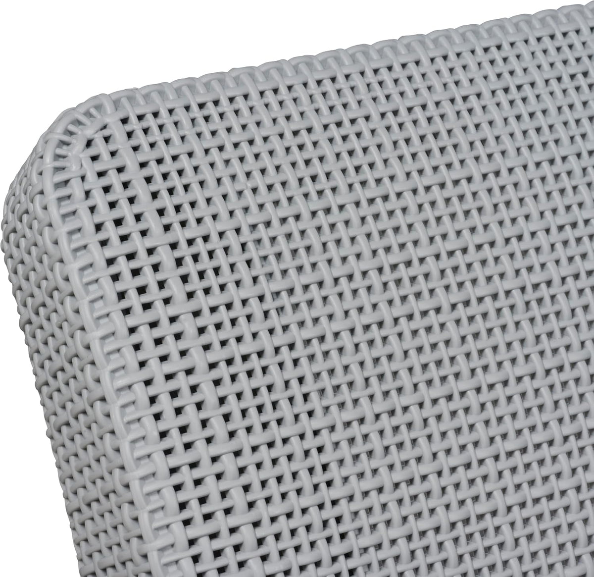 Keter Scandi Linea Balcony Furniture Set - Grey | Outdoor Armchairs & Storage Coffee Table | Weather-Resistant Patio Furniture