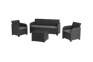 Rosalie 5 seater lounge set with storage table - Grey
