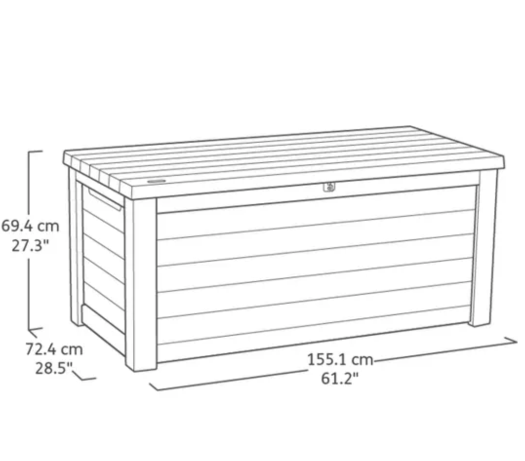 Northwood Beige Storage Box - 630L