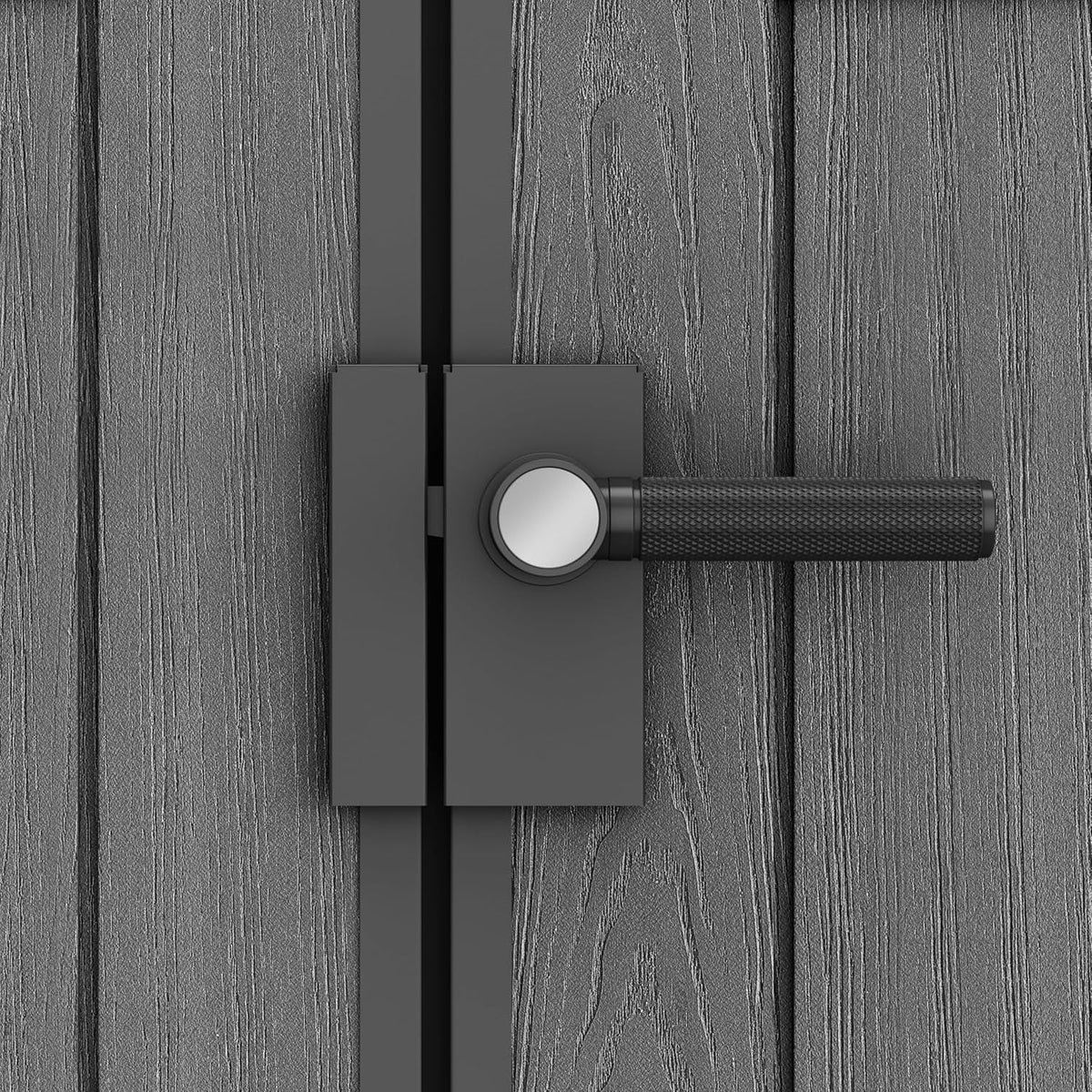 Darwin Outdoor Apex Single Door Garden Storage Shed 6 X 4Ft Grey Wood Look and Feel | Fade Free | All Weather Resistant