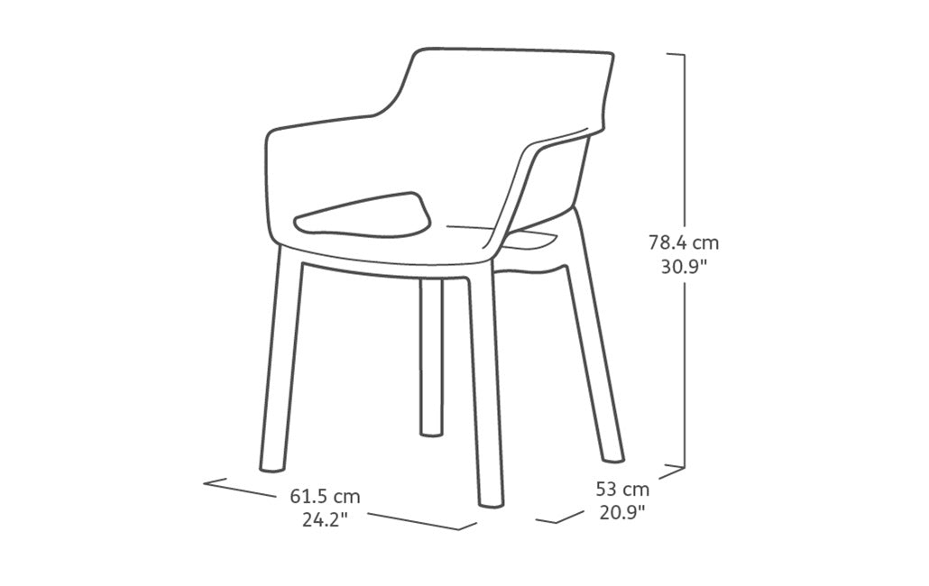 Signature Porto 160cm Table + Elisa Dining Chair, Set of 6 - Ashwood Brown